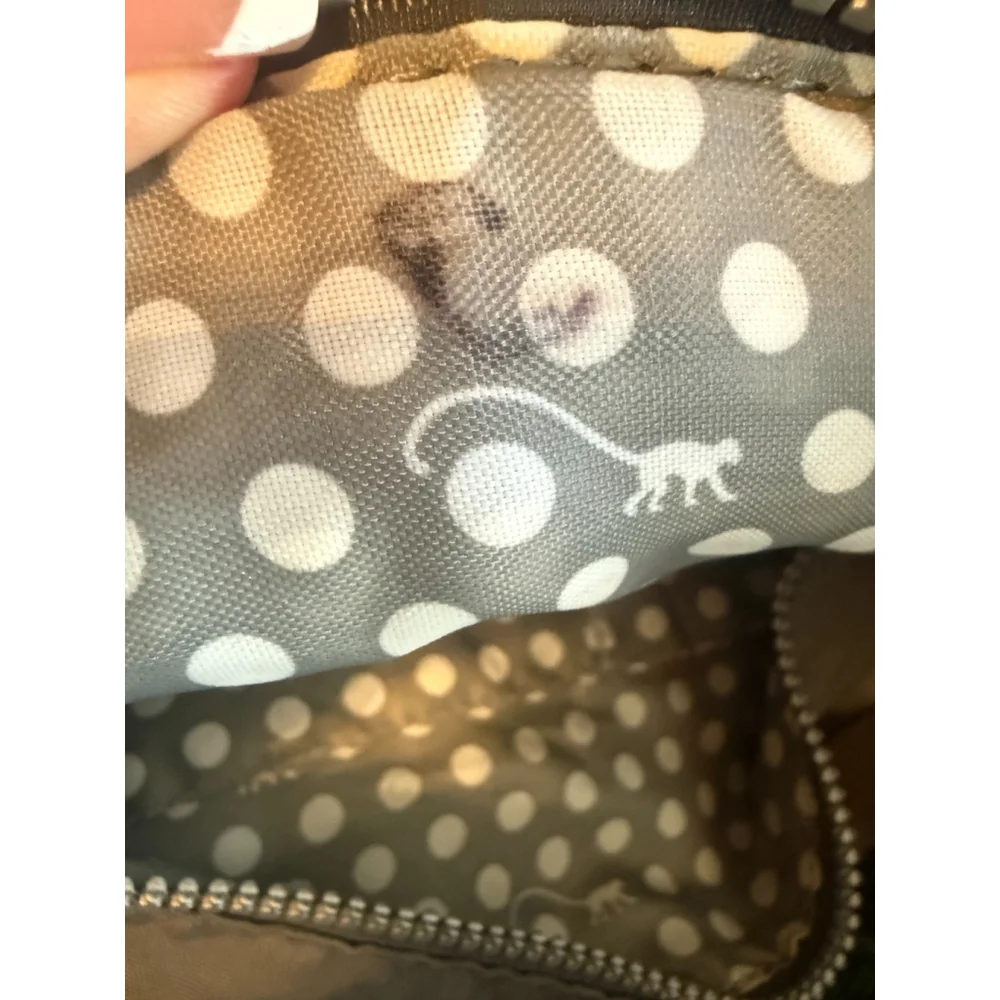 Kipling Alvar Gray Nylon Crossbody Bag Adjustable Strap Zip Pockets